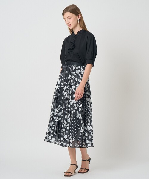 ANAYI（アナイ）の「スムースフリルプルオーバー（Tシャツ/カットソー・レディース・ブラック/ホワイト・38）」の10枚目の写真