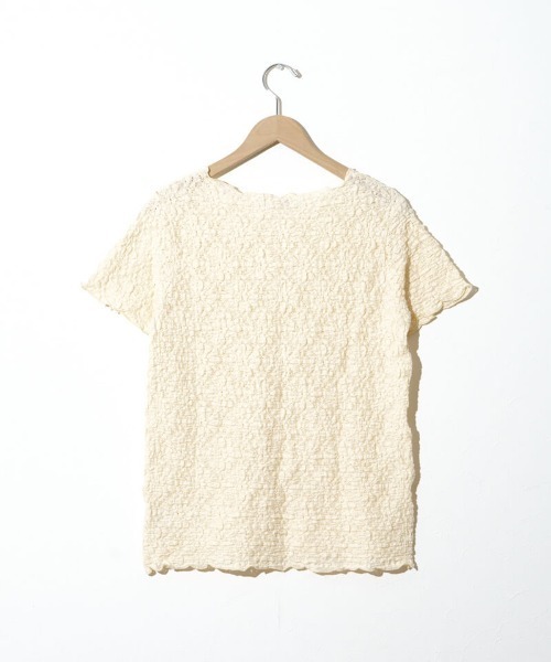 flower(フラワー)の「ハーフシャビーレーストップ4(Tシャツ/カットソー・レディース・ブラック/アイボリー・FREE)」の20枚目の写真