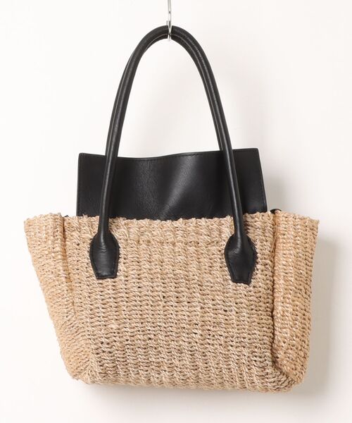 Scrap Book（スクラップブック）の「【POMTATA】P3232 BRK TOTE（トートバッグ・レディース・ブラック/ブラウン・FREE）」の3枚目の写真