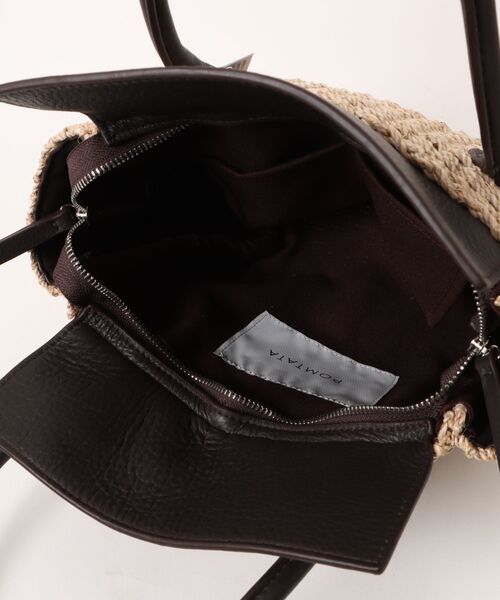 Scrap Book（スクラップブック）の「【POMTATA】P3232 BRK TOTE（トートバッグ・レディース・ブラック/ブラウン・FREE）」の6枚目の写真