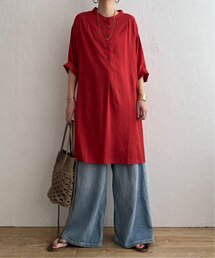 LBC | リネンレーヨンボタンサックワンピ(ワンピース)