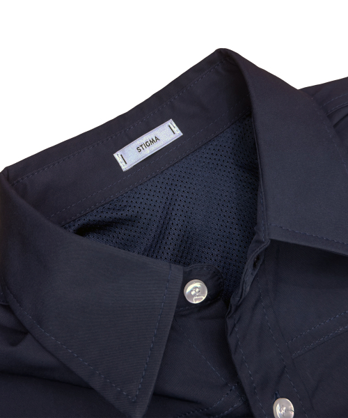 STIGMA(スティグマ)の「COOLMAX SHORT SLEEVES SHIRTS NAVY(シャツ/ブラウス・メンズ・その他・LARGE/MEDIUM/X-LARGE)」の3枚目の写真