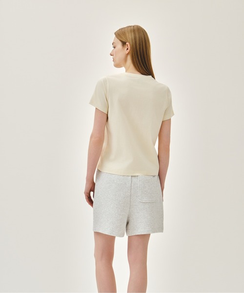 MARITHE + FRANCOIS GIRBAUD（マリテフランソワジルボー）の「W SMALL REGULAR LOGO TEE（Tシャツ/カットソー・レディース・ブラック/クリーム/ホワイト・SMALL/MEDIUM）」の8枚目の写真