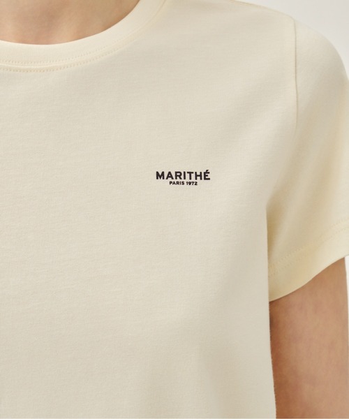 MARITHE + FRANCOIS GIRBAUD（マリテフランソワジルボー）の「W SMALL REGULAR LOGO TEE（Tシャツ/カットソー・レディース・ブラック/クリーム/ホワイト・SMALL/MEDIUM）」の9枚目の写真