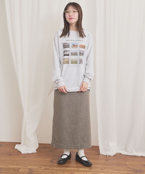 fig London(フィグロンドン)の「WOOL TWEED skirt(スカート・レディース・チャコールグレー/グレー・1/0)」の18枚目の写真