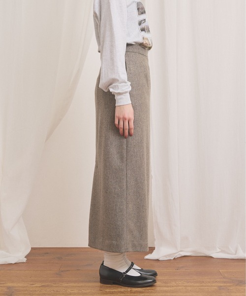 fig London(フィグロンドン)の「WOOL TWEED skirt(スカート・レディース・チャコールグレー/グレー・1/0)」の20枚目の写真