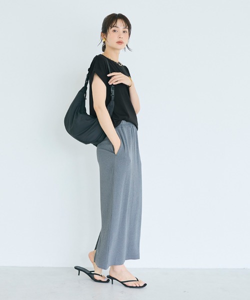 coca(coca)(コカ)の「フレンチスリーブTシャツ(Tシャツ/カットソー・レディース・イエロー/ホワイト/ダークグリーン/ブラック・L/M/S/XL)」の10枚目の写真