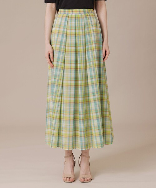 MACKINTOSH LONDON(マッキントッシュ ロンドン)の「【婦人画報6月号掲載】ハイツイストワッシャータックスカート(スカート・レディース・ブラック/グリーン/ベージュ・36/38)」の7枚目の写真