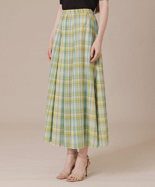 MACKINTOSH LONDON(マッキントッシュ ロンドン)の「【婦人画報6月号掲載】ハイツイストワッシャータックスカート(スカート・レディース・ブラック/グリーン/ベージュ・36/38)」の8枚目の写真