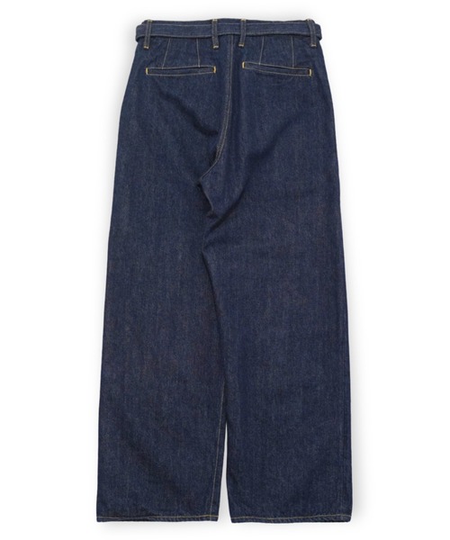 yoko sakamoto(ヨーコサカモト)の「【YOKO SAKAMOTO】 BELTED TROUSERS(デニムパンツ・メンズ・インディゴブルー/ブラック・MEDIUM/LARGE/X-LARGE/SMALL)」の8枚目の写真