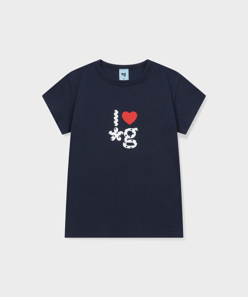 GRUNDEN（グルンデン）の「HEART LOGO T-SHIRT (NAVY)（Tシャツ/カットソー・レディース・その他・OS）」の7枚目の写真