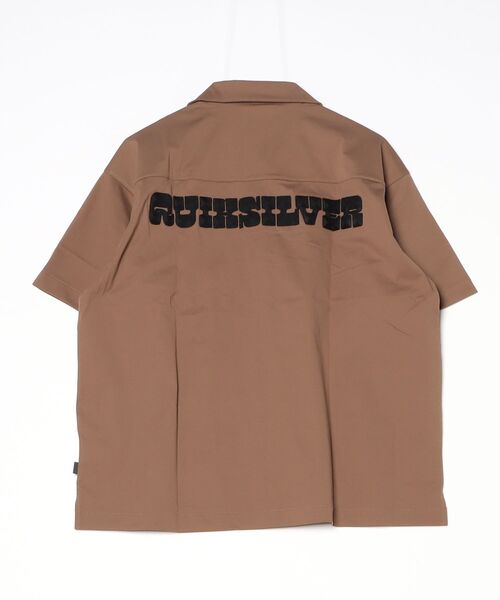 Quiksilver(クイックシルバー)の「クイックシルバー QUIKSILVER SIGN OPEN SHIRT(シャツ/ブラウス・メンズ・ブラウン/チャコールグレー/ブラック・M/L/LL)」の4枚目の写真