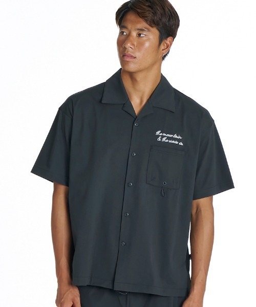 Quiksilver(クイックシルバー)の「クイックシルバー QUIKSILVER SIGN OPEN SHIRT(シャツ/ブラウス・メンズ・ブラウン/チャコールグレー/ブラック・M/L/LL)」の2枚目の写真