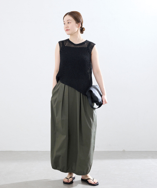 IENA(イエナ)の「《手洗い可》ボリュームコクーンスカート(スカート・レディース・カーキ/ブラック・38/36)」の16枚目の写真