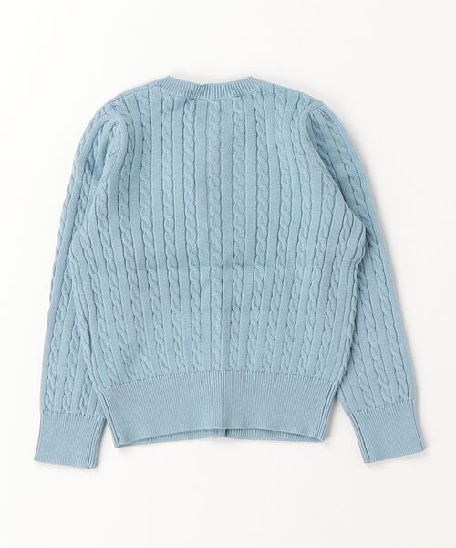 POLO RALPH LAUREN CHILDRENSWEAR（ポロ ラルフ ローレン チルドレンズウェア）の「Polo ベア ミニケーブル コットン カーディガン（カーディガン/ボレロ・キッズ・ブルー系5・4/6/3）」の4枚目の写真