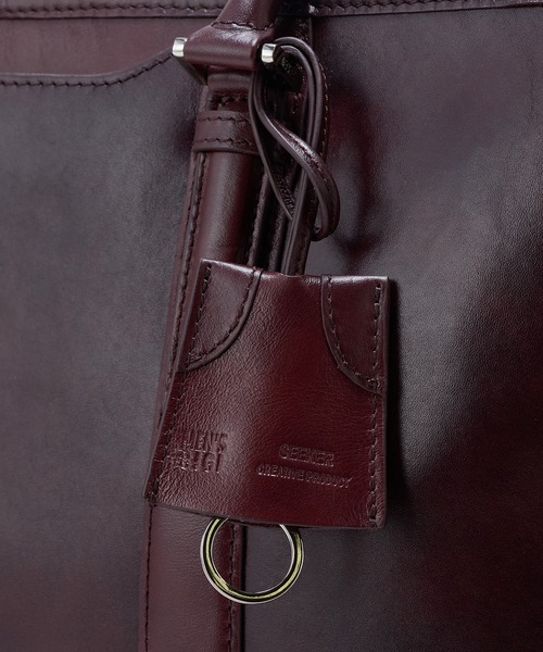 MEN'S BIGI(メンズビギ)の「【SEEKER/シーカー】別注 ムラレザー2wayトート&ショルダーバッグ(トートバッグ・メンズ・ブラック/ダークブラウン・FREE)」の12枚目の写真
