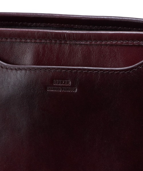 MEN'S BIGI(メンズビギ)の「【SEEKER/シーカー】別注 ムラレザー2wayトート&ショルダーバッグ(トートバッグ・メンズ・ブラック/ダークブラウン・FREE)」の11枚目の写真