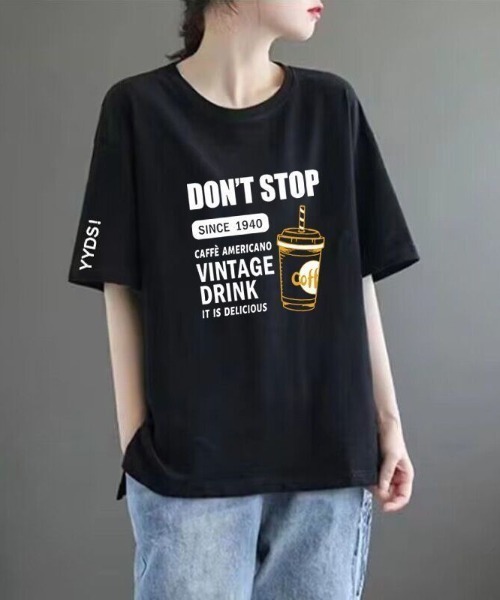 link lot（リンクロット）の「ポップイラストプリント ワイドT（Tシャツ/カットソー・メンズ・グレー/ホワイト/ブラック・M/L）」の13枚目の写真