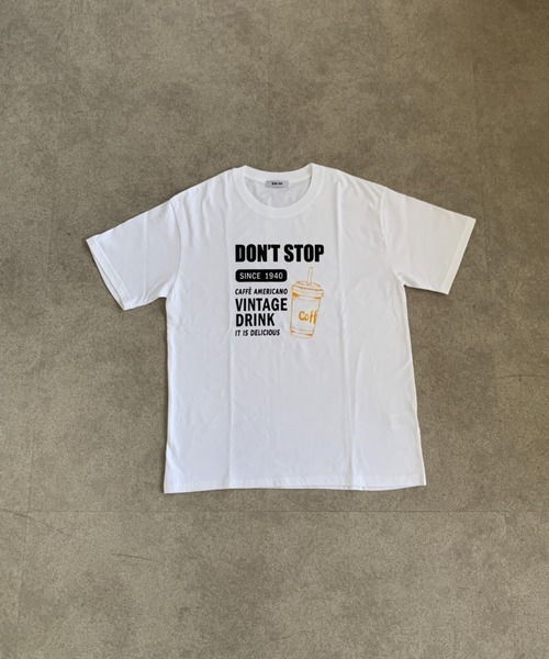 link lot（リンクロット）の「ポップイラストプリント ワイドT（Tシャツ/カットソー・メンズ・グレー/ホワイト/ブラック・M/L）」の7枚目の写真