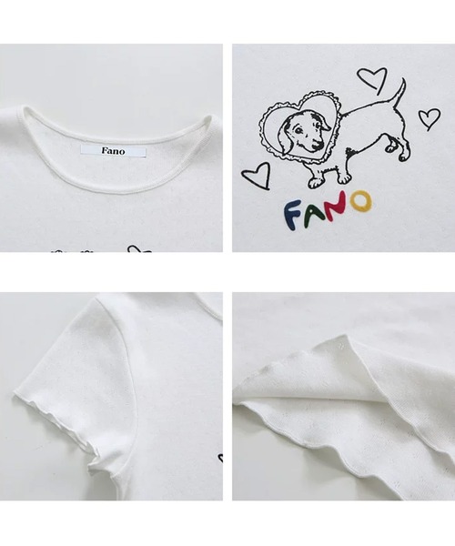 Fano Studios(ファノ ストゥディオズ)の「メロウディテール ロゴプリント カットソー FX26S374【Fano Studios】【2026SS】(Tシャツ/カットソー・レディース・ホワイト・S/M/L)」の5枚目の写真