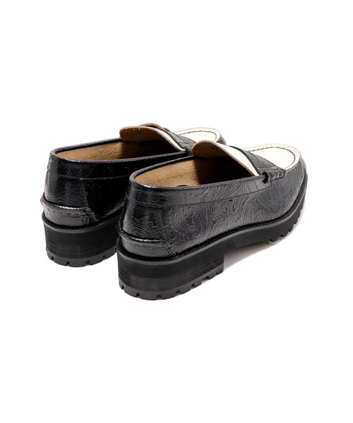 The Kenford Fineshoes(ケンフォードファインシューズ)の「The Kenford Fineshoes TANK SOLE LOAFERS / BLACK WHITE(ローファー・レディース・ブラック・24cm/24.5cm/23cm/23.5cm)」の6枚目の写真