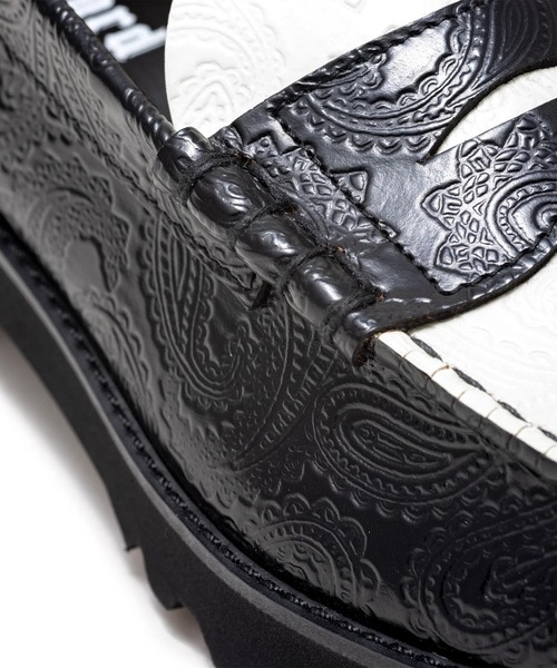The Kenford Fineshoes(ケンフォードファインシューズ)の「The Kenford Fineshoes TANK SOLE LOAFERS / BLACK WHITE(ローファー・レディース・ブラック・24cm/24.5cm/23cm/23.5cm)」の7枚目の写真