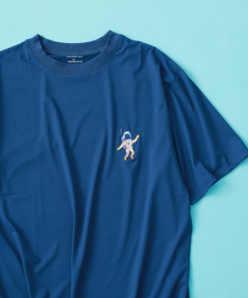 FUNALIVE（ファンアライブ）の「ラッシュガード 刺繍 半袖 Tシャツ（Tシャツ/カットソー・メンズ・カーキ/グレー/ネイビー/ブラック・L/LL/M）」の4枚目の写真