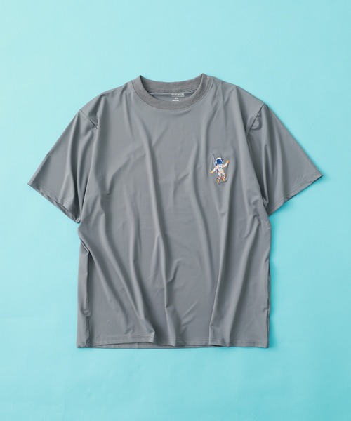 FUNALIVE（ファンアライブ）の「ラッシュガード 刺繍 半袖 Tシャツ（Tシャツ/カットソー・メンズ・カーキ/グレー/ネイビー/ブラック・L/LL/M）」の21枚目の写真