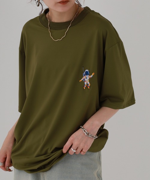 FUNALIVE（ファンアライブ）の「ラッシュガード 刺繍 半袖 Tシャツ（Tシャツ/カットソー・メンズ・カーキ/グレー/ネイビー/ブラック・L/LL/M）」の16枚目の写真