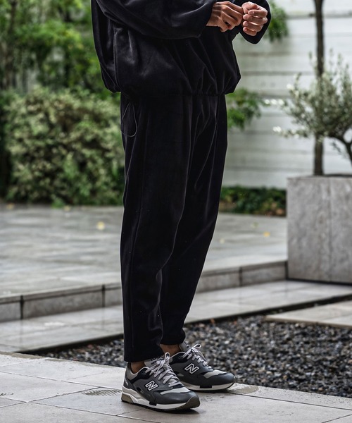 CAMBIO（カンビオ）の「mp15180-Fleece Back Corduroy Look Jacquard Tapered Pants テーパードパンツ(A73126cmb)（その他パンツ・メンズ・ベージュ/チャコール/ライトグレー/ブラック・L/M/S）」の7枚目の写真