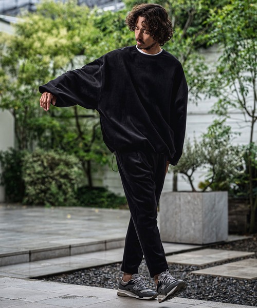 CAMBIO（カンビオ）の「mp15180-Fleece Back Corduroy Look Jacquard Tapered Pants テーパードパンツ(A73126cmb)（その他パンツ・メンズ・ベージュ/チャコール/ライトグレー/ブラック・L/M/S）」の10枚目の写真