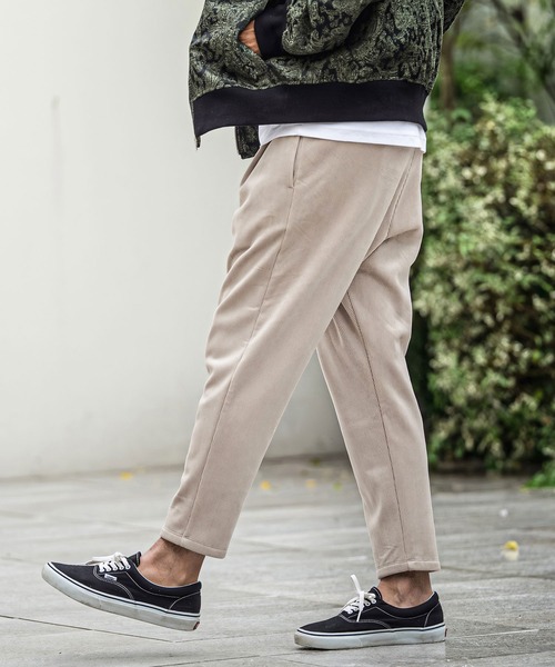CAMBIO（カンビオ）の「mp15180-Fleece Back Corduroy Look Jacquard Tapered Pants テーパードパンツ(A73126cmb)（その他パンツ・メンズ・ベージュ/チャコール/ライトグレー/ブラック・L/M/S）」の13枚目の写真