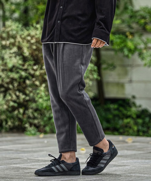 CAMBIO（カンビオ）の「mp15180-Fleece Back Corduroy Look Jacquard Tapered Pants テーパードパンツ(A73126cmb)（その他パンツ・メンズ・ベージュ/チャコール/ライトグレー/ブラック・L/M/S）」の19枚目の写真