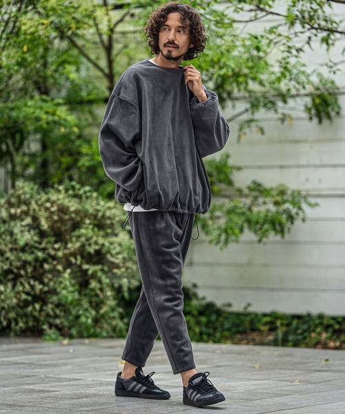 CAMBIO（カンビオ）の「mp15180-Fleece Back Corduroy Look Jacquard Tapered Pants テーパードパンツ(A73126cmb)（その他パンツ・メンズ・ベージュ/チャコール/ライトグレー/ブラック・L/M/S）」の21枚目の写真
