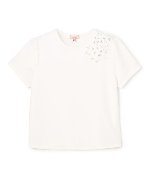 TOCCA(トッカ)の「TWINKLE BIJOU Tシャツ(Tシャツ/カットソー・レディース・アイボリー系/ブラック系・MEDIUM/SMALL)」の11枚目の写真