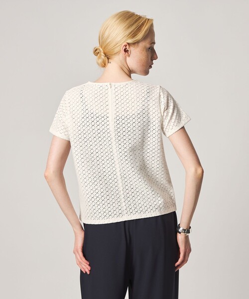 Steven Alan（スティーブンアラン）の「＜Steven Alan＞レース Tシャツ（Tシャツ/カットソー・レディース・オフホワイト/ブラック・FREE）」の14枚目の写真