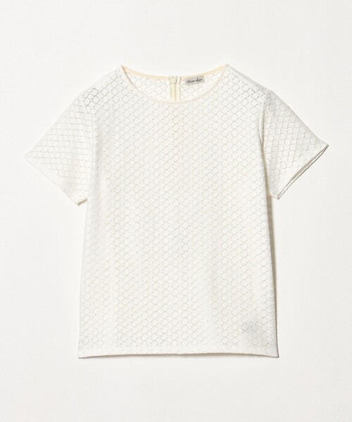 Steven Alan（スティーブンアラン）の「＜Steven Alan＞レース Tシャツ（Tシャツ/カットソー・レディース・オフホワイト/ブラック・FREE）」の6枚目の写真