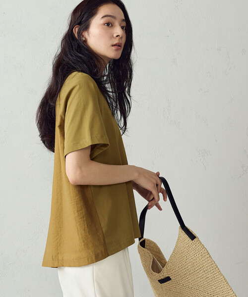COMME CA ISM(コムサイズム)の「ラグランコンビ Tシャツ(Tシャツ/カットソー・レディース・ブラック/ホワイト/カーキ・LARGE/MEDIUM)」の20枚目の写真