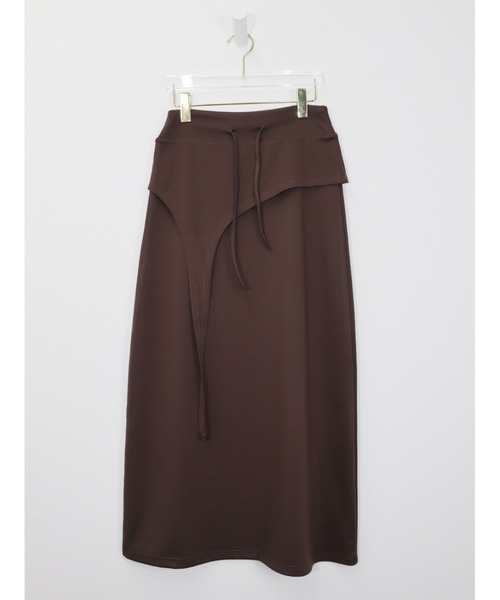 CladdA(クラタ)の「maxi over training skirt(スカート・レディース・ブラウン・FREE)」の1枚目の写真