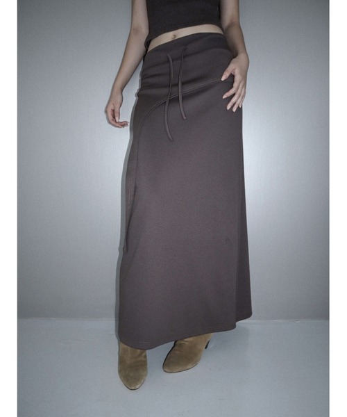 CladdA(クラタ)の「maxi over training skirt(スカート・レディース・ブラウン・FREE)」の7枚目の写真