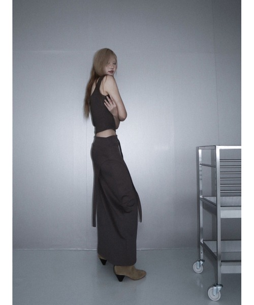CladdA(クラタ)の「maxi over training skirt(スカート・レディース・ブラウン・FREE)」の9枚目の写真