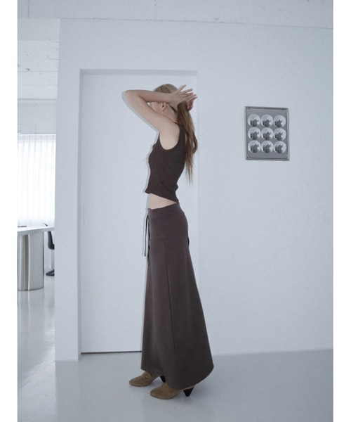 CladdA(クラタ)の「maxi over training skirt(スカート・レディース・ブラウン・FREE)」の10枚目の写真