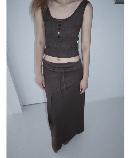 CladdA(クラタ)の「maxi over training skirt(スカート・レディース・ブラウン・FREE)」の13枚目の写真