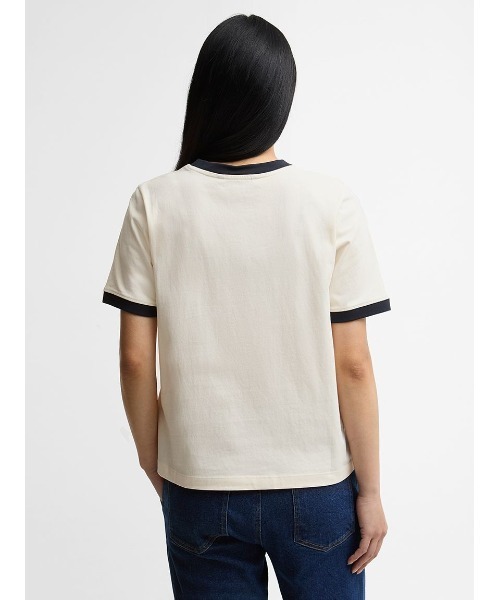Barbour（バブアー）の「Madeline 配色Tシャツ（レディース）（Tシャツ/カットソー・レディース・ベージュ/ホワイト・10/8）」の9枚目の写真
