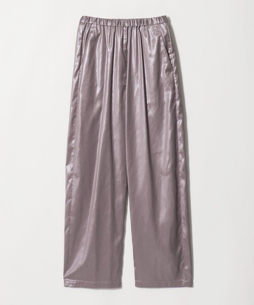 6（ロク）の「＜6(ROKU)＞ポリエステル サテン パンツ 26FW（その他パンツ・レディース・グレー系/ライラック・36/38）」の2枚目の写真