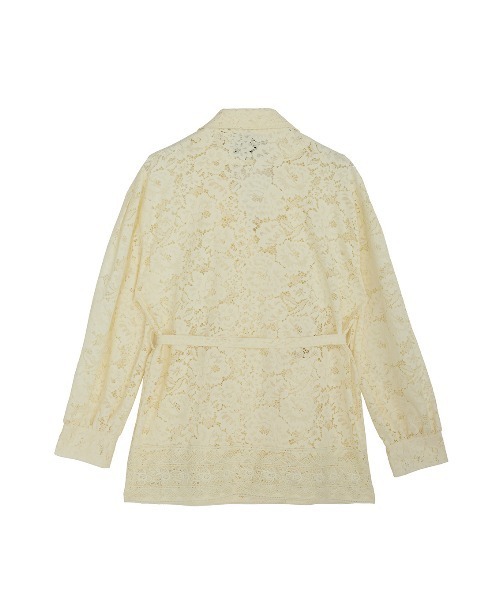 Ameri（アメリ）の「TUCK SLEEVE LACE JACKET（テーラードジャケット・レディース・アイボリー/ライトブルー/ブラック・SMALL/MEDIUM）」の12枚目の写真