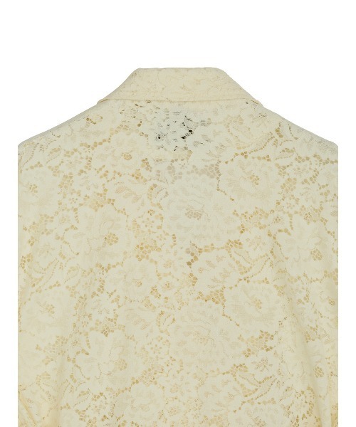 Ameri（アメリ）の「TUCK SLEEVE LACE JACKET（テーラードジャケット・レディース・アイボリー/ライトブルー/ブラック・SMALL/MEDIUM）」の13枚目の写真