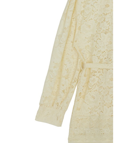 Ameri（アメリ）の「TUCK SLEEVE LACE JACKET（テーラードジャケット・レディース・アイボリー/ライトブルー/ブラック・SMALL/MEDIUM）」の14枚目の写真