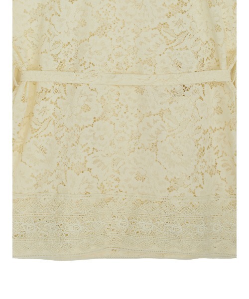 Ameri（アメリ）の「TUCK SLEEVE LACE JACKET（テーラードジャケット・レディース・アイボリー/ライトブルー/ブラック・SMALL/MEDIUM）」の15枚目の写真