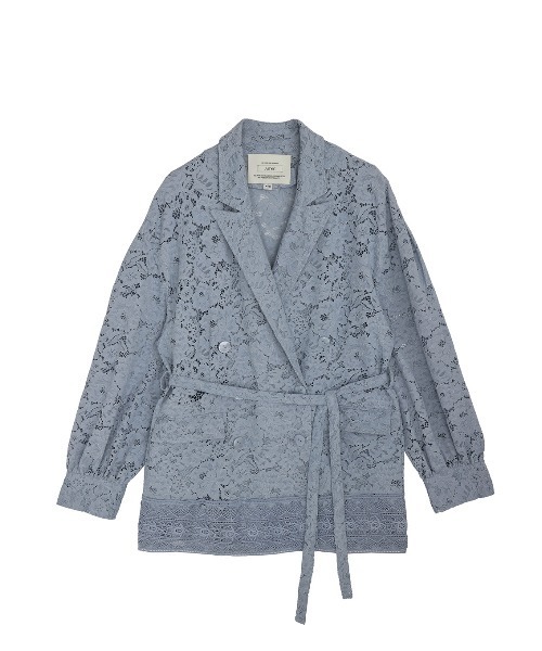 Ameri（アメリ）の「TUCK SLEEVE LACE JACKET（テーラードジャケット・レディース・アイボリー/ライトブルー/ブラック・SMALL/MEDIUM）」の17枚目の写真